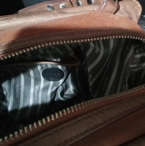 ‼️L👀K‼️ 🤑QUICK SALE🤑 MIMCO BROWN PURSE HANDBAG IN EXC.COND. INSIDE & OUT - Picture 11 of 11